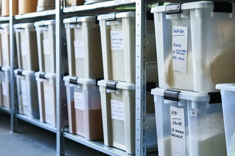 Schalen mit Kräutern & Pulvern, Draufsicht